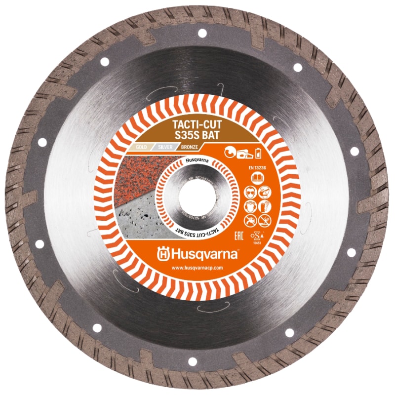 Husqvarna S35S Battery Husqvarna Diamond 230mm Tacti-Cut Disc for K535i Battery Saw | EC Hopkins Limited