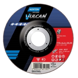 Norton Vulcan Inox Grinding Discs