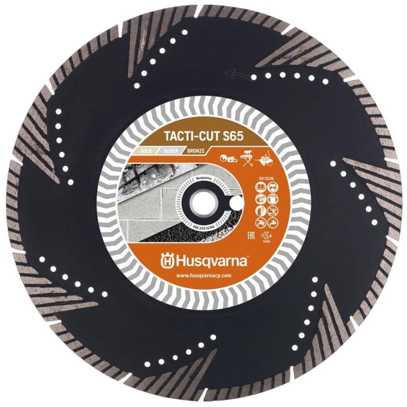 Husqvarna Tacti Cut S65 Diamond Disc Husqvarna Diamond Disc Tacti-Cut S65 | EC Hopkins Limited