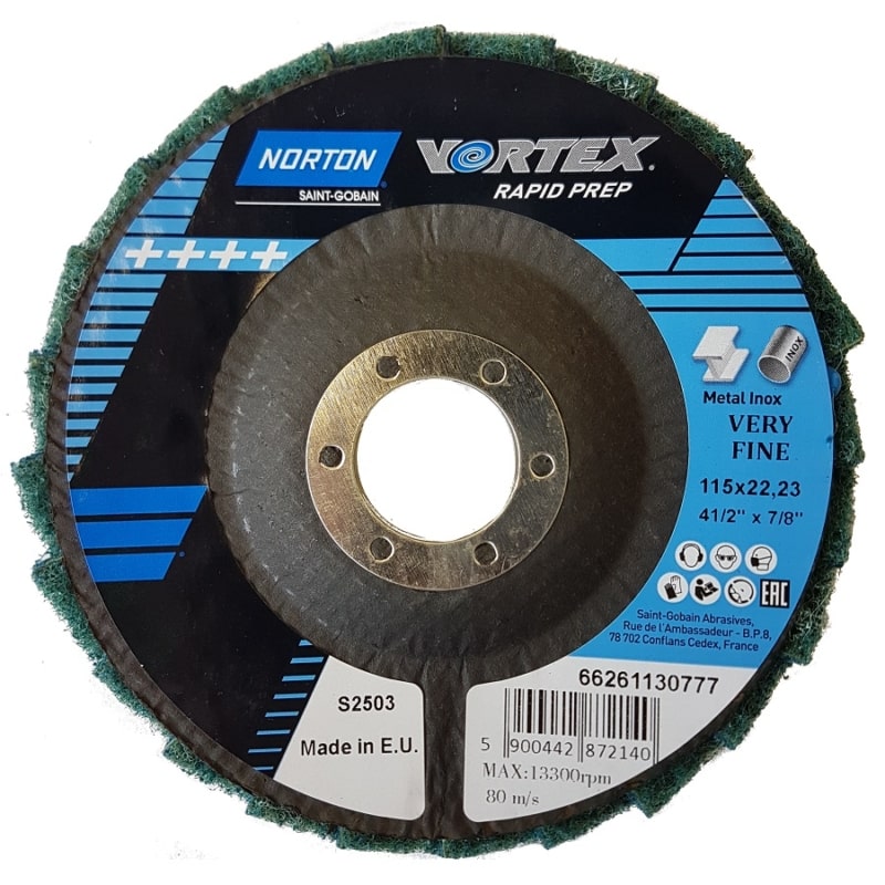 Vortex FDVF Norton Vortex Rapid Prep Flap Disc | EC Hopkins Limited