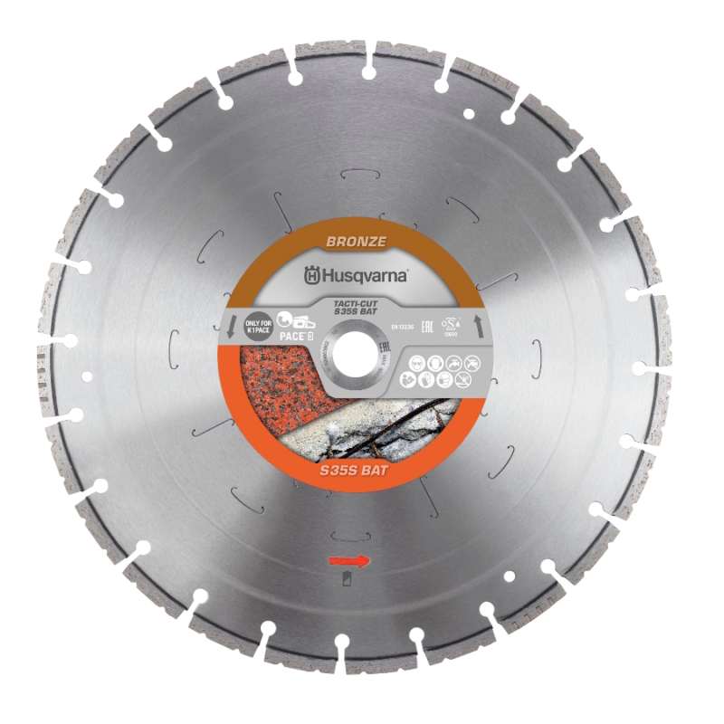 529663901 S35S Bat Husqvarna Taci-cut Diamond Disc (Electric) for K1 and K4000 S35BAT | EC Hopkins Limited