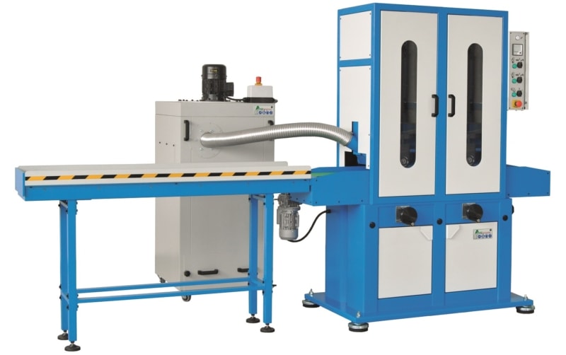 Aceti Art 97 2 with Ext Conv Aceti Art 97 Abrasive Through-feed Machine | EC Hopkins Limited