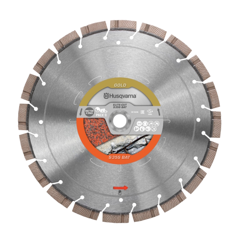 WC 058991 Husqvarna Elite-Cut Diamond Disc S35S 250mm BAT | EC Hopkins Limited
