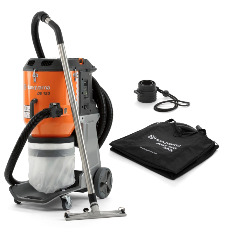 DE Vacuum Accessories Husqvarna DE120 HEPA Dust Extractor 110v Electric | EC Hopkins Limited