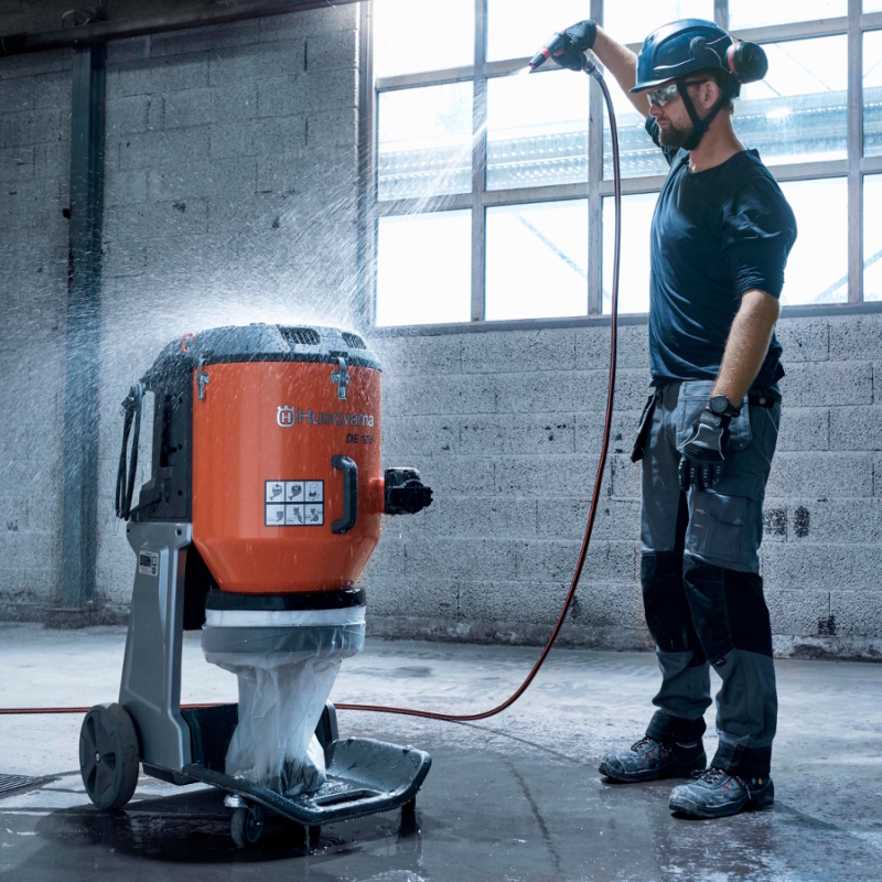 DE120 Cleaning Husqvarna DE120 HEPA Dust Extractor 110v Electric | EC Hopkins Limited