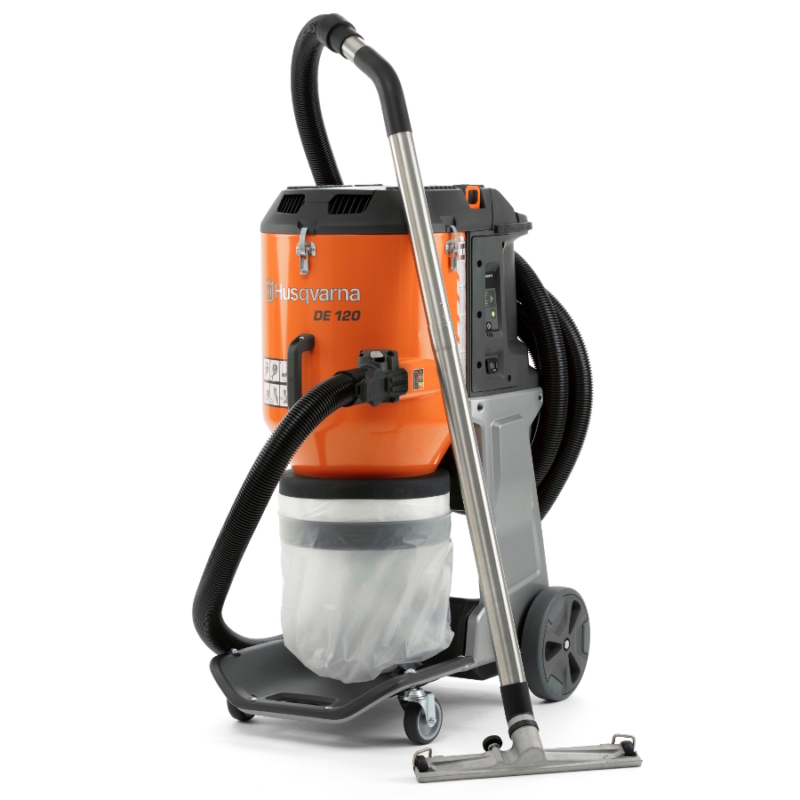 DE120 Vacu Husqvarna DE120 HEPA Dust Extractor 110v Electric | EC Hopkins Limited