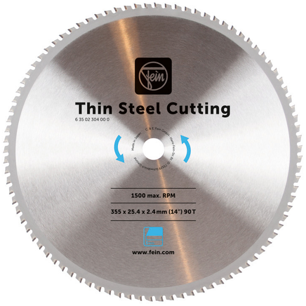 Thin Steel Cutting Blade Fein MKAS 355 Metal Cut Off Saw 230v | EC Hopkins Limited