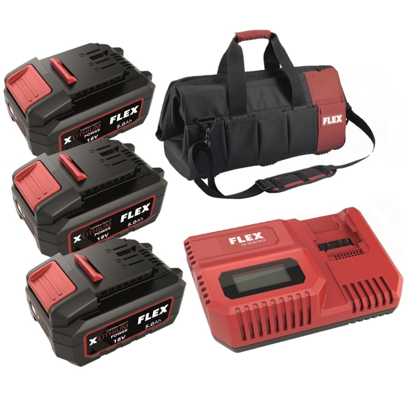 Flex Set The Cordless "Flex Pack" 3 Machines, 3 Batteries, a charger and a Bag. | EC Hopkins Limited