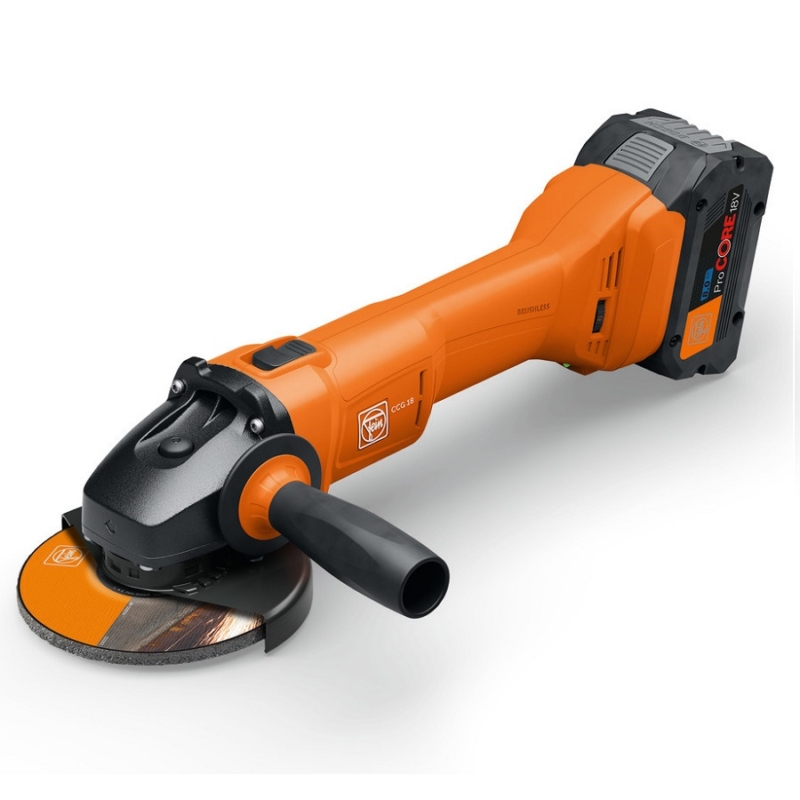 CCG 18 AS Image 2 Fein CCG 18-125-10 AS Cordless Angle Grinder | EC Hopkins Limited