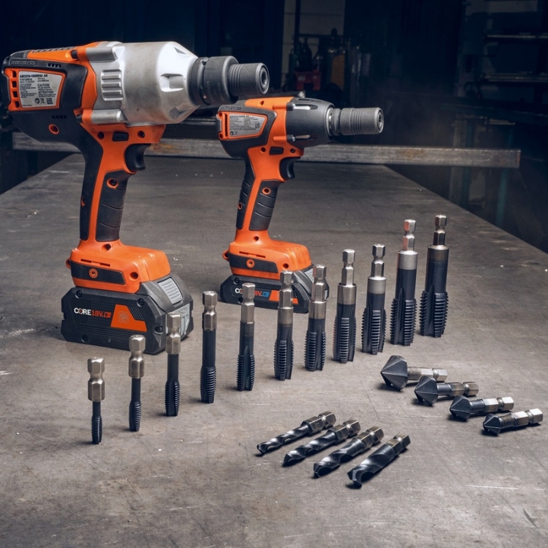 ASCD 18 300 W2 AS 71151061000 3 Fein ASCD 18-300 W2 AS Cordless Impact Wrench Set | EC Hopkins Limited