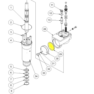 Diaphragm for Hycon Breakers HH20 HH23 HH25 HH27