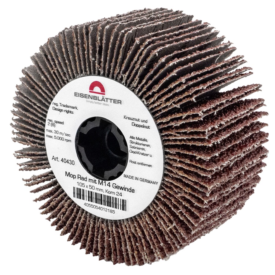 Eisenblatter Flap Wheels With M14 Thread 105x50mm - Image 2