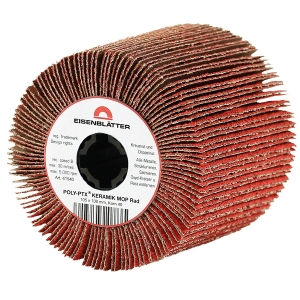 Eisenblatter Ceramic Flap Wheels 105x100mm with 19mm Keyway Centre